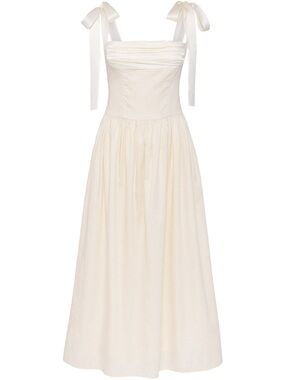 ELSA MAXI DRESS IVORY – BRIDAL & WEDDING DRESS - XS